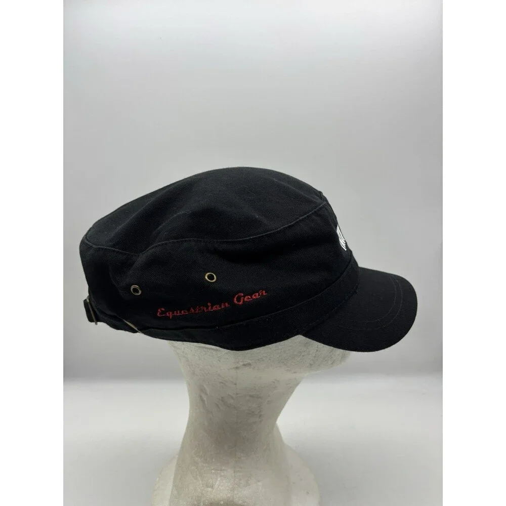 Reitsport Equestrian Gear Hat Black Cadet Military Cap Big